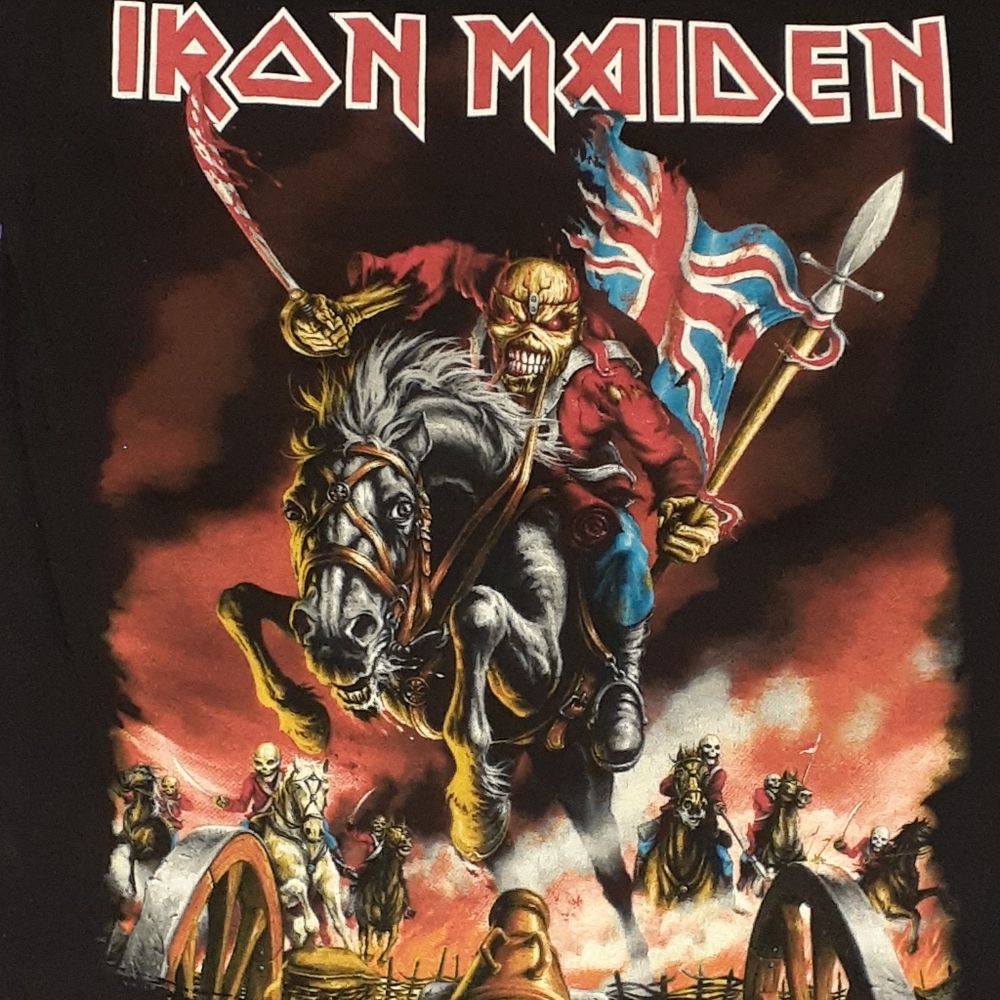 2012 Iron Maiden England Tour Shirt Vintage Rock Metal